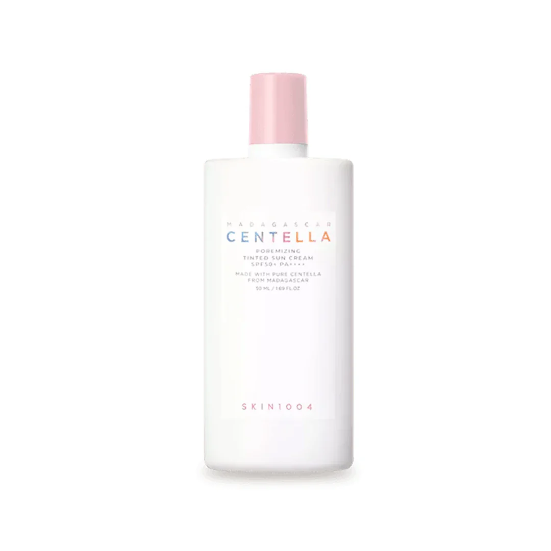 واقي شمس مع لون سينتيلا مدغشقر - 50مل | SKIN1004 madagascar centella poremizing tinted sun cream spf50+ pa++++