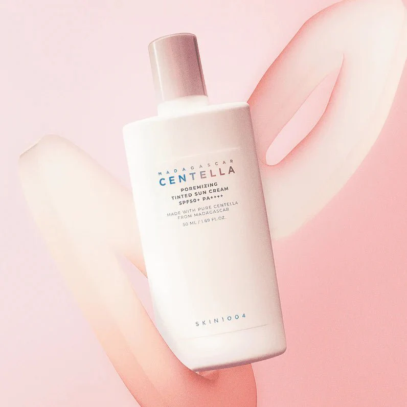 واقي شمس مع لون سينتيلا مدغشقر - 50مل | SKIN1004 madagascar centella poremizing tinted sun cream spf50+ pa++++ - Image 2