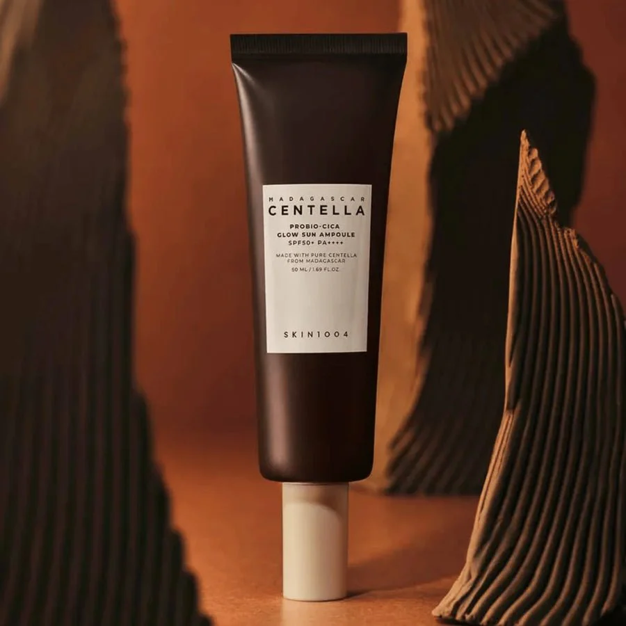 واقي شمس بروبايو سيكا مدغشقر - 50مل | SKIN1004 madagascar centella probio-cica glow sun ampoule Spf50+  PA++++ - Image 3