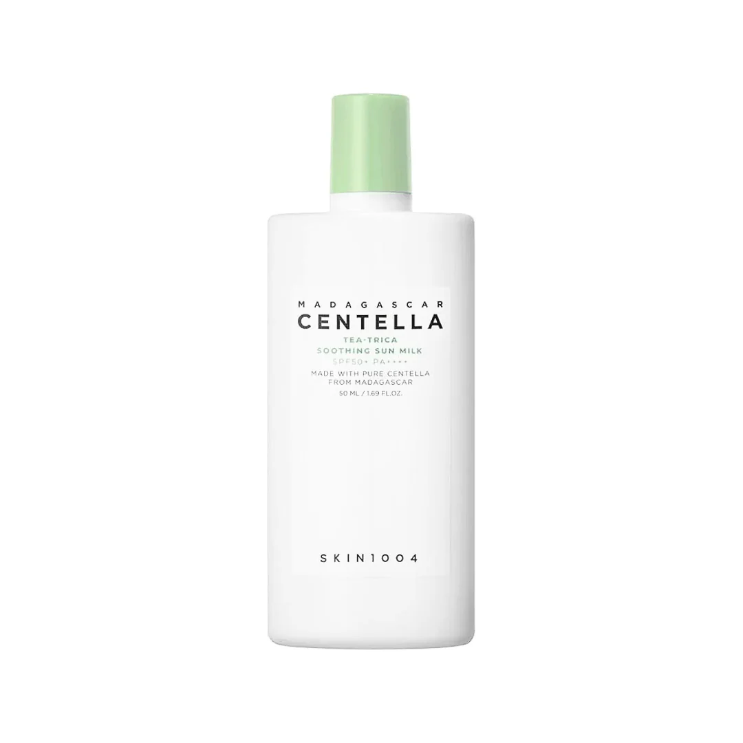 واقي شمس شجرة الشاي مدغشقر  - 50مل | SKIN1004 madagascar centella tea-trica soothing sun milk spf50+ pa++++