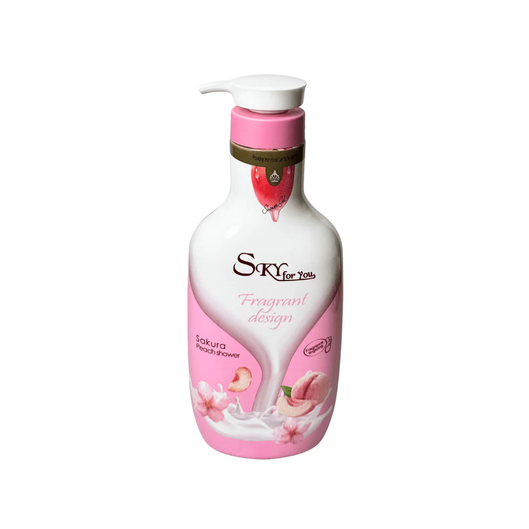 غسول جسم سكاي بخوخ الساكورا | Sky for life sakura peach shower gel