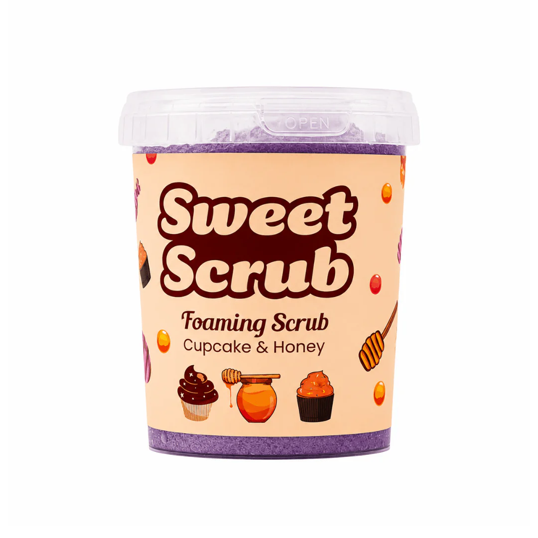 سويت سكراب كب كيك مقشر رغوي للجسم | Sweet Scrub foaming scrub cupcake & honey