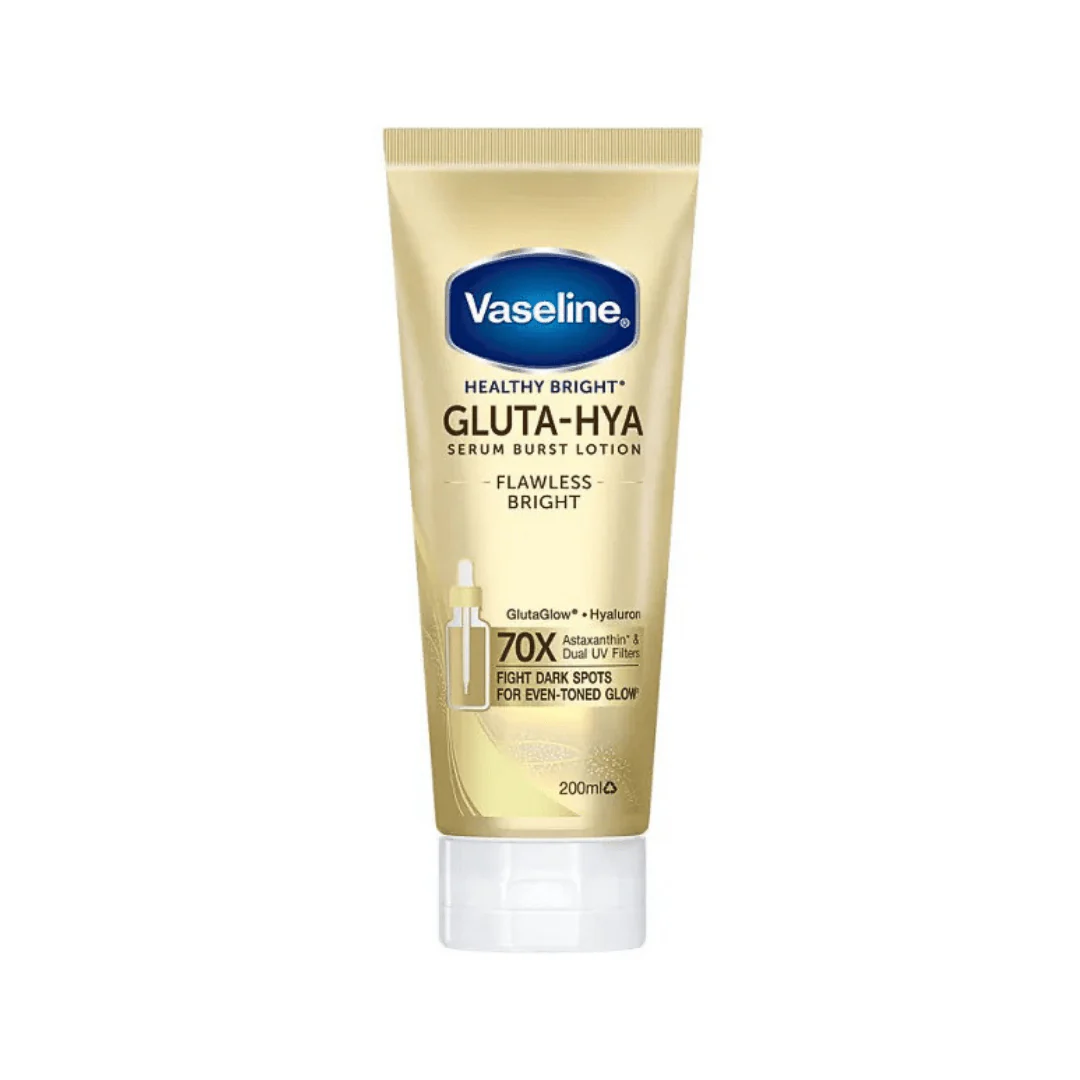 سيروم لوشن لتوحيد الجسم فازلين - 200مل | Vaseline gluta-hya serum burst lotion flawless bright
