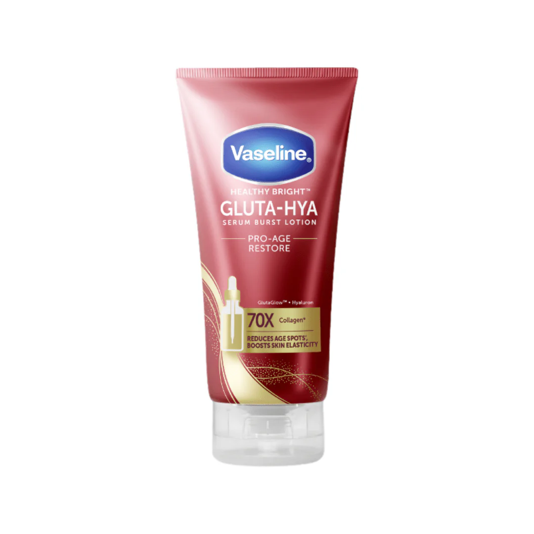 سيروم لوشن كولاجين للجسم فازلين - 200مل | Vaseline gluta hya serum burst lotion pro age